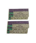 Fed Ex Orange Bowl Re-Game 1/1/96 Ticket Stub 1st Orange Bowl At Pro Pla... - $1,314.12 MXN