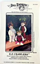 Doll Emporium 3 E-Z Crawlers + T-Shirt Sewing PATTERN Fits Weighted Baby... - $17.96 CAD