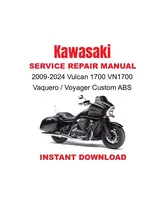 2009-2024 Kawasaki Vulcan 1700 VN1700 Vaquero / Voyager Custom Service R... - $23.94 CAD