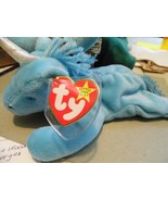 TY BEANIE BABY RETIRED TEAL MYSTIC THE UNICORN W/MC HORN (Hand Dyed) - £18.65 GBP