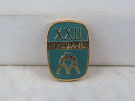 Vintage Summer Olympic Pin - Wrestling Moscow 1980 - Stamped Pin - $15.00
