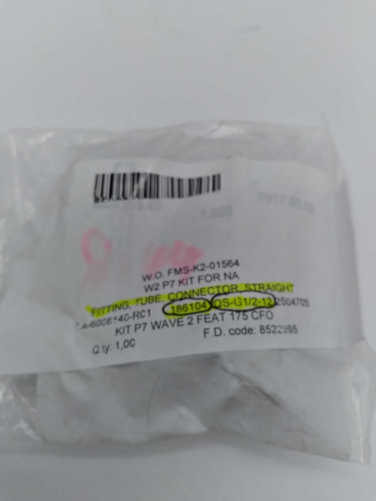 NEW  QS-G1/2-12 PUSH IN CONNECTOR Pneumatic  - $5.00