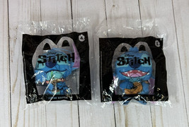 2022 Mc Donald&#39;s Happy Meal Disney Stitch Toys #4 Sippin’ &amp; #5 Ukulele New Sealed - £13.70 GBP
