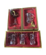 5. (3)Christmas Ornaments Gorham Lead Crystal Set of 3 Angel NEW (2) Glass - $95.93 CAD