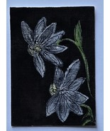 ACEO Original Art Metallic Silver Flowers with Ink Detailing - €4,29 EUR