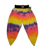 Vtg Tie Dye Beach Pants Large Rainbow Cotton Inca Sunwear Hammer Time Harem - $697.50 MXN