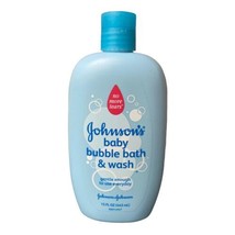Johnson &amp; Johnson&#39;s Baby Bubble Bath Gentle No Tears ORIGINAL Formula 15 oz - £17.20 GBP