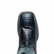 Marco Di Milano Genuine Snake Skin Cowboy Boot Missouri Black / Blue image 5