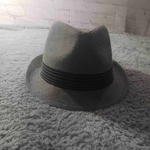 Stetson Herringbone Fedora Hat S/M All American Linen Bl Gentleman Casua... - $20.91