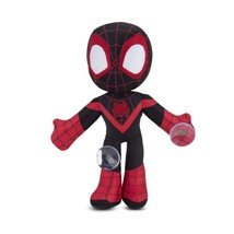 Spidey and his Amazing Friends Web Clinger Miles Morales Plush - 9” Poseabl... - £13.29 GBP