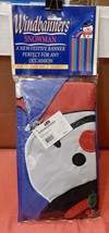 Windbanners Christmas Snowman 71&quot; Long With 2&quot; Streamers 90701 NIB 239Z - $18.99