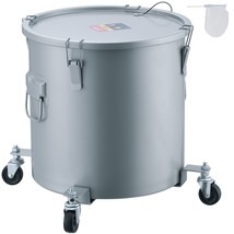 VEVOR Fryer Grease Bucket, 10 Gal Oil Disposal Caddy with Caster Base, C... - $174.22