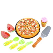 Pizza, Watermelon, and Ice Cream Cutting Food Playset - £21.57 GBP