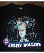 PHILADELPHIA PHILLIES MLB Baseball #11 JIMMY ROLLINS 2007 MVP T-SHIRT ME... - £19.71 GBP