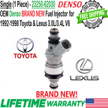 Set of 1 Genuine Brand New DENSO Fuel Injector For 1995-1998 Toyota T100 3.4 V6 - $98.99