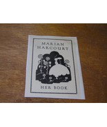 Vintage Small Marian Harcourt Girl in Flower Garden Her Book Black Sepia... - £3.92 GBP