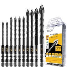 Masonry Drill Bit Set - Cement Drill Bit, Professional Concrete, 1/2&quot; By Titggi - $39.47