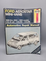 Haynes Repair Manual 1476 Ford Aerostar Mini Vans 2WD 2.3L/2.8L/3.0L 1986-1992 - £6.63 GBP