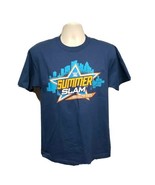 Authentic WWE 2015 Summer Slam Brooklyn New York Adult Medium Blue TShirt - $371.40 MXN