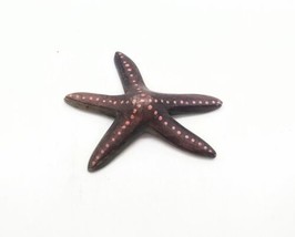 Vintage Small Hand Carved Lightweight Wooden Starfish Figurine Handpainted  - £5.99 GBP
