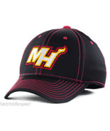 Miami Heat adidas M401Z NBA Basketball Team Logo Stretch Fit Cap Hat L/XL - $18.99