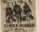 Three Kings Tv Print Ad Vintage George Clooney Mark Wahlberg Ice Cube TPA4 - £4.65 GBP