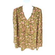 Jessica Simpson Leslie Boho Botanical Dots XL Top Shirt NWT 69.50 - $16.83