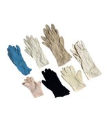 Vintage Ladies Gloves Set Lot 7 Pairs Dressy Embroidered Church Opera Te... - $63.63 CAD
