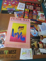 Peter MAX 26 X 24 RETROSPEKTIVE Collage Poster Park WEST Gallery UNFRAMED - £153.84 GBP