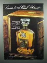 1987 Canadian Club Classic Whisky Ad - £14.81 GBP