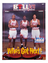 Michael Jordan Chicago Bulls 1996 NBA Playoffs Bullpen Magazine - £7.59 GBP