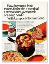 Campbell&#39;s Tomato Soup Retro Recipes Vintage 1972 Full-Page Magazine Ad - £7.74 GBP