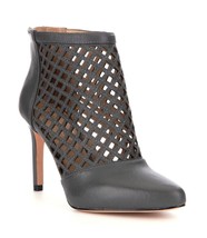 New Antonio Melani Women&#39;s Mena Cut-Out Pointed Toe Ankle Pumps Gray Sz 7.5 - $82.49