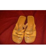 Hillard &amp; Hanson Astor Brown Slide Sandal Wmns Sz 6 Pre-Owned RB 11317 - $19.79