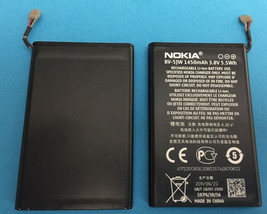 New Original Battery Nokia BV-5JW BV5JW Oem 1450mAh 5,5Wh 3,8V Lumia 800 800C N9 - $24.74