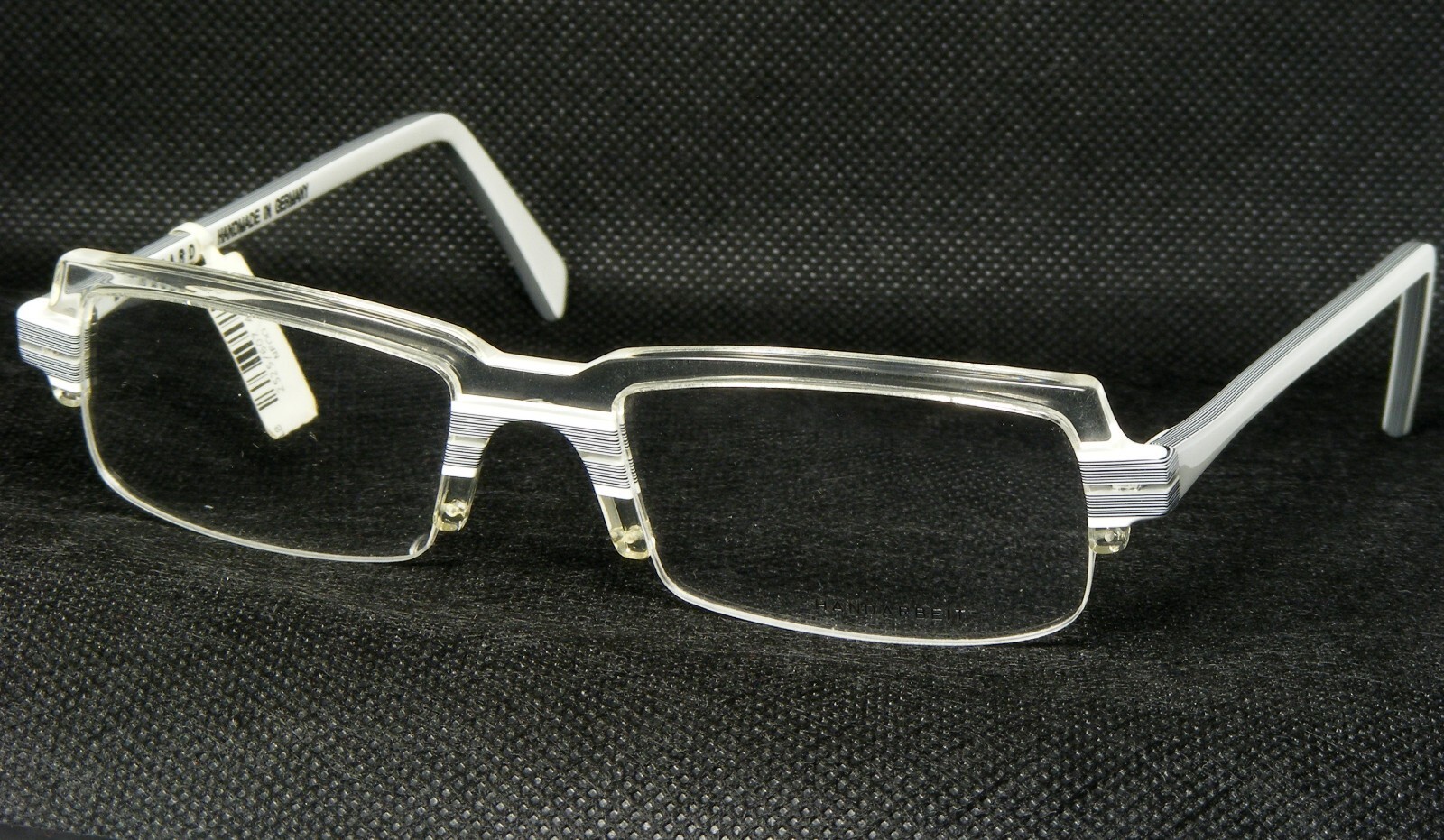 BERNHARD PETE N 18 Transparente/Blanco/Negro Mano Único Gafas 50-15-145mm - $96.02