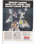 80&#39;s USA Cable Network Print Ad Television Media 8.5&quot; x 11&quot; - €17,34 EUR
