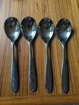 Robert Welch STANTON Stainless 18/10 Flatware Set Of 4 Soup Spoons Mirro... - $14.50