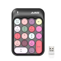 Ak18 2.4Ghz Wireless Numeric Keypad, 18 Keys Retro Typewrite Round Key S... - £28.32 GBP
