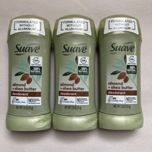 3x Suave Almond + Shea Butter Deodorant Sticks, 2.6 oz each - £29.87 GBP