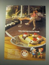 1991 Keebler Ready-Crust Ad - Recipe for Lickety Split Banana Split Pie - $18.49