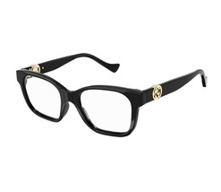 NEW Gucci GG1025O 001 Black &amp; Gold Eyeglasses 51mm with Gucci Case - $177.99