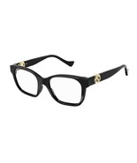 NEW Gucci GG1025O 001 Black &amp; Gold Eyeglasses 51mm with Gucci Case - £139.96 GBP
