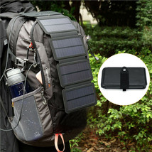 Portable Solar Power Bank Mobile Phone Charger Panel Waterproof Camping ... - £34.61 GBP
