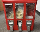 Triple Play 3 in 1 Vending Machine Gumball Candy Toy Bulk Vendor with Key - $137.00