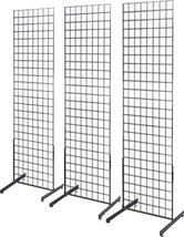 Only Hangers 2&#39; x 6&#39; Grid Wall Panel Floorstanding Display Fixture with Deluxe T - $132.95+