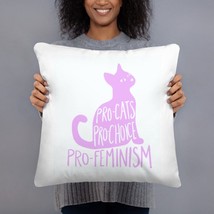 Feminist Gift, Gift For Her, Womens Rights Pillow, Pro Choice Pillow, Feminist P - £23.58 GBP