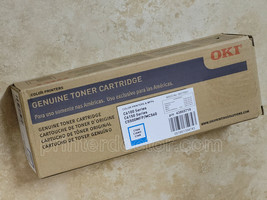 Genuine Oki C6100 C6150 MC560 C5550MFP Cyan toner cartridge OEM part # 4... - £116.01 GBP