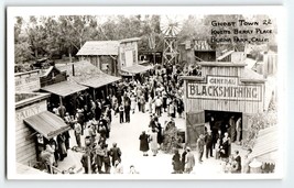 Blacksmith Jail Ghost Town Knott&#39;s Berry Place Buena Park Ca. RPPC Postcard - $15.75