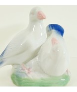 Mourning Doves Pigeons Bird Ceramic Hand Painted China Vintage 1970s 4.5... - $29.99